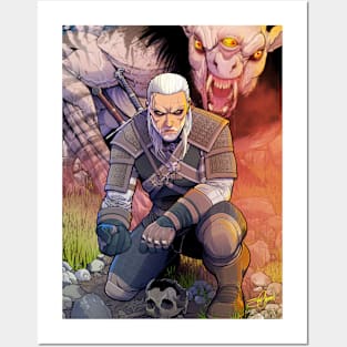 Geralt witcher Posters and Art